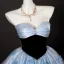 Elegant Himmelen Blå Sommerfugl Appliques Beading Ballkjoler 2025 Ballkjole Kjæreste Uten Ermer Ryggløse Lange Formelle Kjoler