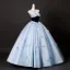 Elegant Himmelen Blå Sommerfugl Appliques Beading Ballkjoler 2025 Ballkjole Kjæreste Uten Ermer Ryggløse Lange Formelle Kjoler