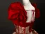 Elegante Rot Glanz Drucken Ballkleider 2025 Ballkleid Eckiger Ausschnitt Geschwollenes Kurze Ärmel Rückenfreies Lange Festliche Kleider