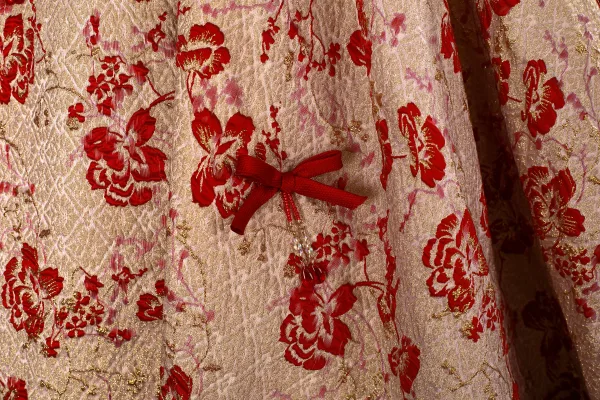Elegante Rot Glanz Drucken Ballkleider 2025 Ballkleid Eckiger Ausschnitt Geschwollenes Kurze Ärmel Rückenfreies Lange Festliche Kleider