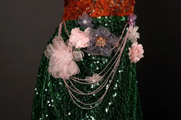 Sparkly Mørk Grønn Beading Paljetter Appliques Selskapskjoler 2025 Trompet / Havfrue Kjæreste Uten Ermer Ryggløse Feie Tog Aften Formelle Kjoler