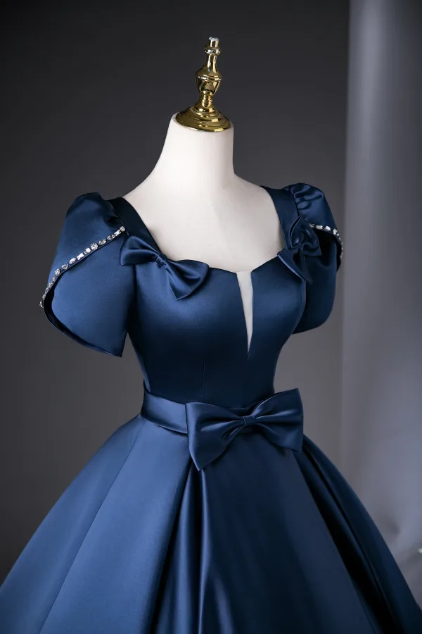 formal short navy blue dress Shop 2020 Dark Royal Blue A-Line Charming Short Homecoming Dress