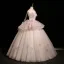 Blumenfee Rosa Perle Applikationen Ballkleider 2025 Ballkleid Bandeau Ärmellos Rückenfreies Lange Festliche Kleider
