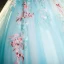 Flower Fairy Mint Green Beading Lace Flower Prom Dresses 2023 Ball Gown Scoop Neck Sleeveless Backless Floor-Length / Long Prom Formal Dresses