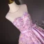 Flower Fairy Candy Pink Appliques Pearl Prom Dresses 2024 Ball Gown Scoop Neck Sleeveless Backless Bow Sash Floor-Length / Long Prom Formal Dresses