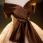 Elegant Coffee Sequins Prom Dresses Ball Gown 2023 Bow Off-The-Shoulder Short Sleeve Backless Floor-Length / Long Prom Formal Dresses