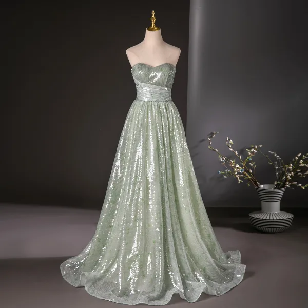 sequin and chiffon bridesmaid dresses Ever-Pretty Sequin Short Sleeves A-Line Chiffon Formal Dress