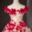 Flower Fairy Champagne Appliques Ball Gown Prom Dresses 2024 Strapless Sleeveless Backless Floor-Length / Long Prom Formal Dresses