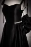 Fashion Black Pearl Satin Prom Dresses 2023 A-Line / Princess Spaghetti Straps Sleeveless Backless Bow Floor-Length / Long Formal Dresses