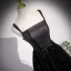 Chic / Belle Noire Paillettes Robe De Bal 2023 Princesse Bretelles Spaghetti Sans Manches Dos Nu Noeud Ceinture Longue Promo Robe De Ceremonie