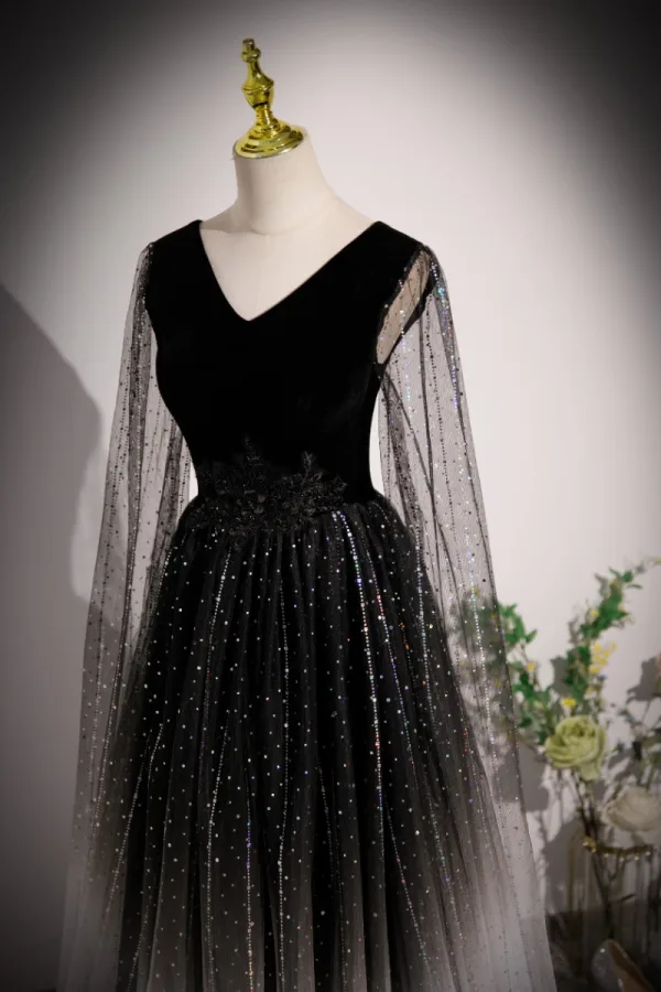 black and bling dress Sol Black Rhinestone Mini Dress, L main image 0