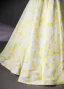 Chic / Beautiful Yellow Printing Prom Dresses 2024 Ball Gown Spaghetti Straps Sleeveless Backless Floor-Length / Long Prom Formal Dresses