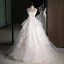Modern / Fashion White Cascading Ruffles Wedding Dresses 2023 Ball Gown Strapless Bow Sleeveless Backless Floor-Length / Long Wedding