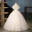 Fashion Ivory Beading Sequins Appliques Prom Dresses 2025 Ball Gown Off-The-Shoulder Short Sleeve Backless Floor-Length / Long Prom Formal Dresses