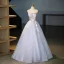 Chic / Beautiful Lavender Sequins Lace Flower Appliques Prom Dresses 2025 Ball Gown Strapless Sleeveless Backless Floor-Length / Long Prom Formal Dresses