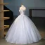Chic / Beautiful Lavender Sequins Lace Flower Appliques Prom Dresses 2025 Ball Gown Strapless Sleeveless Backless Floor-Length / Long Prom Formal Dresses