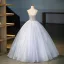 Chic / Beautiful Lavender Sequins Lace Flower Appliques Prom Dresses 2025 Ball Gown Strapless Sleeveless Backless Floor-Length / Long Prom Formal Dresses