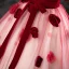 Elegant Burgundy Appliques Prom Dresses 2023 Ball Gown Square Neckline Short Sleeve Backless Bow Sash Floor-Length / Long Formal Dresses