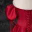 Elegante Burgunderrot Satin Ballkleider 2023 Ballkleid Off Shoulder Geschwollenes Kurze Ärmel Rückenfreies Lange Ball Festliche Kleider