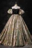 Elegant Black Beading Rhinestone Prom Dresses 2023 Ball Gown Off-The-Shoulder Puffy Short Sleeve Backless Floor-Length / Long Prom Formal Dresses
