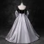 Elegant Black Prom Dresses 2023 Ball Gown Strapless Short Sleeve Backless Floor-Length / Long Prom Formal Dresses