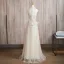 Sparkly Champagne Beading Appliques Prom Dresses 2024 A-Line / Princess Halter Sleeveless Backless Floor-Length / Long Prom Formal Dresses