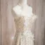 Sparkly Champagne Beading Appliques Prom Dresses 2024 A-Line / Princess Halter Sleeveless Backless Floor-Length / Long Prom Formal Dresses