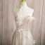 Sparkly Champagne Beading Appliques Prom Dresses 2024 A-Line / Princess Halter Sleeveless Backless Floor-Length / Long Prom Formal Dresses
