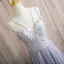 Sexy Lavendel Perlenstickerei Strass Pailletten Ballkleider 2024 A Linie Spaghettiträger Ärmellos Rückenfreies Lange Ball Festliche Kleider