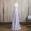 Sexy Lavendel Perlenstickerei Strass Pailletten Ballkleider 2024 A Linie Spaghettiträger Ärmellos Rückenfreies Lange Ball Festliche Kleider