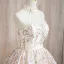 Fashion Champagne Beading Sequins Prom Dresses 2024 Ball Gown High Neck Sleeveless Backless Floor-Length / Long Prom Formal Dresses