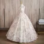 Fashion Champagne Beading Sequins Prom Dresses 2024 Ball Gown High Neck Sleeveless Backless Floor-Length / Long Prom Formal Dresses