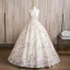 Fashion Champagne Beading Sequins Prom Dresses 2024 Ball Gown High Neck Sleeveless Backless Floor-Length / Long Prom Formal Dresses