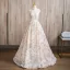 Fashion Champagne Beading Sequins Prom Dresses 2024 Ball Gown High Neck Sleeveless Backless Floor-Length / Long Prom Formal Dresses