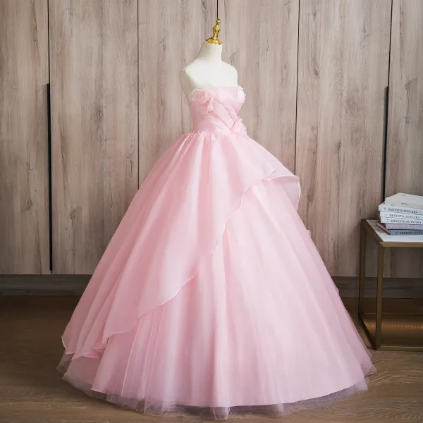 Pink Lace Baby Pink Prom Dresses 2018 Elegant Blushing Pink Glitter Prom Dresses 2024 Ball Gown Pink Lace Baby Pink Prom Dresses 2018 Elegant Blushing Pink Glitter Prom Dresses 2024 Ball Gown