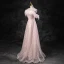 Charmant Rougissant Rose Perlage Paillettes Gland Robe De Bal 2023 Princesse Bustier Sans Manches Dos Nu Longue Promo Robe De Ceremonie