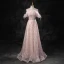Charmant Rougissant Rose Perlage Paillettes Gland Robe De Bal 2023 Princesse Bustier Sans Manches Dos Nu Longue Promo Robe De Ceremonie