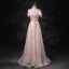 Charmant Rougissant Rose Perlage Paillettes Gland Robe De Bal 2023 Princesse Bustier Sans Manches Dos Nu Longue Promo Robe De Ceremonie