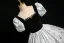 Élégant Gris Faux Diamant Impression Robe De Bal Robe Boule 2024 Encolure Carrée Manches Courtes Dos Nu Longue Promo Robe De Ceremonie