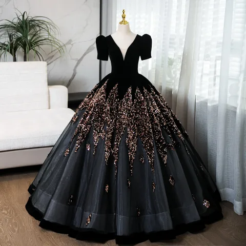 strapless open back dress Wedding Top green Sequins mesh lace dress fabric Fashion Prom dress by yard