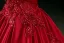 Vintage / Retro Burgundy Beading Pearl Lace Flower Sequins Prom Dresses 2026 Ball Gown Off-The-Shoulder Short Sleeve Backless Floor-Length / Long Formal Dresses