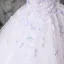 Flower Fairy Blushing Pink Beading Appliques Sequins Prom Dresses 2025 Ball Gown Square Neckline Short Sleeve Backless Floor-Length / Long Formal Dresses