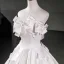 Chic / Beautiful Ivory Pearl Bow Short Homecoming Graduation Dresses 2026 Strapless Ball Gown Sleeveless Backless Formal Dresses