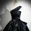 Vintage / Retro Black Satin Prom Dresses 2025 Ball Gown One-Shoulder Sleeveless Backless Bow Sash Floor-Length / Long Formal Dresses
