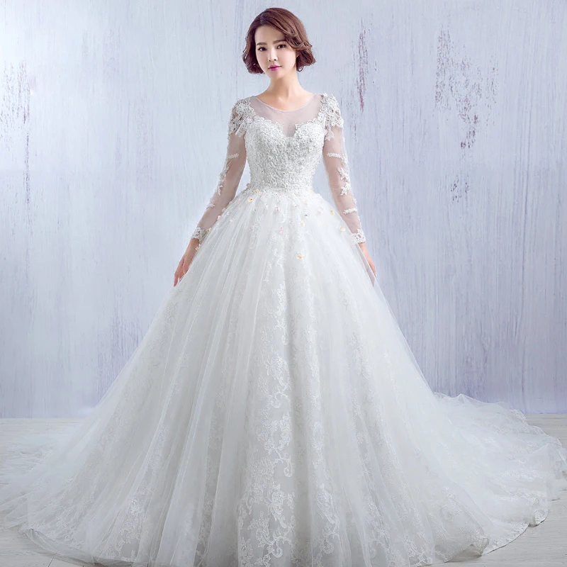 Classy Sweetheart A-Line Church Wedding Dress with Ruffles and Appliques Lace main image 0