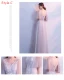 Chic / Beautiful Grey Bridesmaid Dresses 2018 A-Line / Princess 1/2 Sleeves Appliques Lace Backless Floor-Length / Long Ruffle Wedding Party Dresses