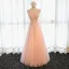 Chic / Beautiful Hall Formal Dresses 2017 Evening Dresses  Grey Floor-Length / Long A-Line / Princess Cascading Ruffles V-Neck Sleeveless Backless Lace Appliques Flower Pearl Beading Sequins