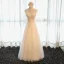 Chic / Beautiful Hall Formal Dresses 2017 Evening Dresses  Grey Floor-Length / Long A-Line / Princess Cascading Ruffles V-Neck Sleeveless Backless Lace Appliques Flower Pearl Beading Sequins