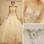 Luxury / Gorgeous Ivory See-through Wedding Dresses 2018 A-Line / Princess Scoop Neck Sleeveless Appliques Lace Beading Crystal Rhinestone Ruffle Royal Train