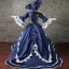 Vintage / Retro Medieval Navy Blue Ball Gown Prom Dresses 2021 High Neck Zipper Up Long Sleeve 3D Lace Appliques Embroidered Beading Sequins Cosplay Prom Chapel Train Formal Dresses